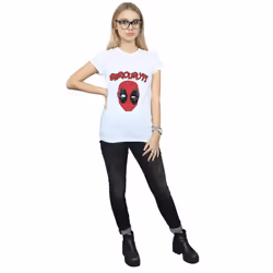 Marvel Womens/Ladies Deadpool Seriously Cotton T-Shirt - XXL, White