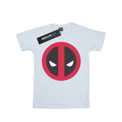 Marvel Mens Deadpool Large Clean Logo T-Shirt - S, White