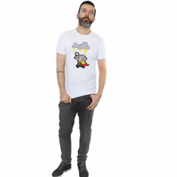 Marvel Mens Kawaii Thor God Of Thunder T-Shirt - S, White