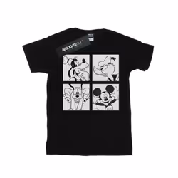 Disney Mens Mickey, Donald, Goofy And Pluto Boxed T-Shirt - M, Black