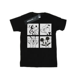 Disney Mens Mickey, Donald, Goofy And Pluto Boxed T-Shirt - M, Black