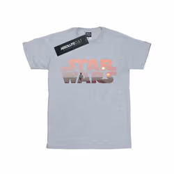 Star Wars Mens Tatooine Logo Cotton T-Shirt - L, Sports Grey