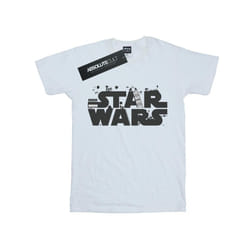 Star Wars Mens Minimalist Logo T-Shirt - L, White