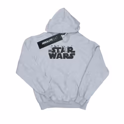 Star Wars Boys Minimalist Logo Hoodie - 7-8 Years, Sports Grey