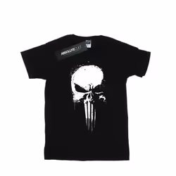 Marvel Womens/Ladies The Punisher Spray Skull Cotton Boyfriend T-Shirt - L, Black