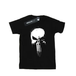 Marvel Womens/Ladies The Punisher Spray Skull Cotton Boyfriend T-Shirt - L, Black