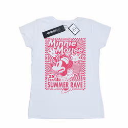 Disney Womens/Ladies Minnie Mouse Summer Party Cotton T-Shirt - XL, White