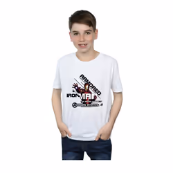 Marvel Boys Avengers Iron Man Armoured Avenger T-Shirt - 9-11 Years, White