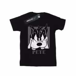 Disney Mens Pete Cropped Head T-Shirt - S, Black
