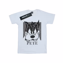 Disney Mens Pete Cropped Head T-Shirt - S, White