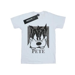 Disney Mens Pete Cropped Head T-Shirt - S, White