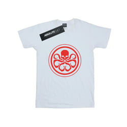 Marvel Mens Hydra Logo Cotton T-Shirt - L, White