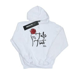 Disney Girls Tale As Old As Time Rose Hoodie - 5-6 Years, White