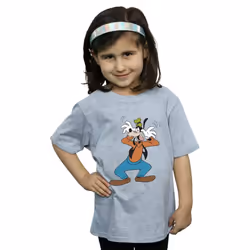 Disney Girls Crazy Goofy Cotton T-Shirt - 12-13 Years, Sports Grey