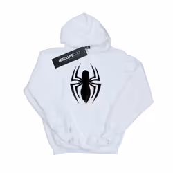 Marvel Womens/Ladies Spider-Man Ultimate Spider Logo Hoodie - S, White