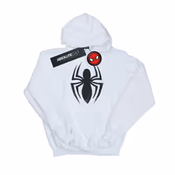 Marvel Boys Spider-Man Ultimate Spider Logo Hoodie - 9-11 Years, White