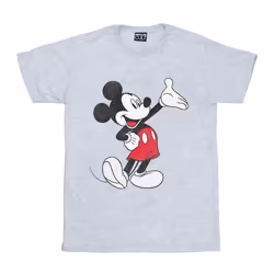 Disney Boys Mickey Mouse Traditional Wave T-Shirt - 12-13 Years, Sports Grey