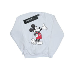 Disney Mens Traditional Wave Mickey Mouse Sweatshirt - S, White