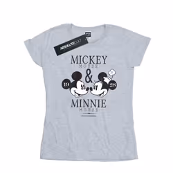 Disney Womens/Ladies Mousecrush Mondays Mickey & Minnie Mouse Cotton T-Shirt - S, Sports Grey