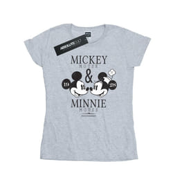 Disney Womens/Ladies Mousecrush Mondays Mickey & Minnie Mouse Cotton T-Shirt - S, Sports Grey