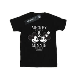 Disney Girls Crush Mondays Mickey & Minnie Mouse Cotton T-Shirt - 9-11 Years, Black