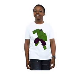 Marvel Boys Hulk Pose T-Shirt - 12-13 Years, White