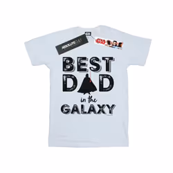 Star Wars Mens Best Dad In The Galaxy T-Shirt - XL, White