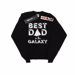 Star Wars Mens Best Dad In The Galaxy Sweatshirt - M, Black