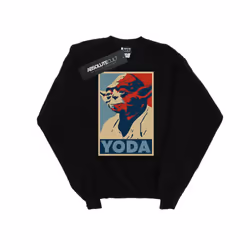 Star Wars Mens Yoda Poster Sweatshirt - S, Black