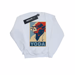 Star Wars Mens Yoda Poster Sweatshirt - XXL, White