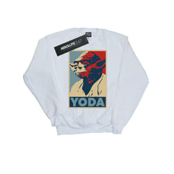 Star Wars Mens Yoda Poster Sweatshirt - XXL, White