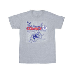Disney Mens Donald Duck Comics T-Shirt - S, Sports Grey