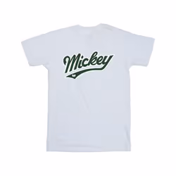 Disney Mens Mickey Mouse Bold T-Shirt - L, White