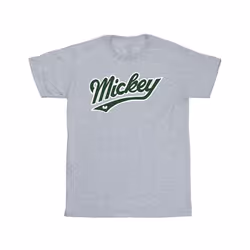 Disney Mens Mickey Mouse Bold T-Shirt - S, Sports Grey