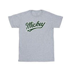 Disney Mens Mickey Mouse Bold T-Shirt - S, Sports Grey