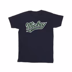 Disney Mens Mickey Mouse Bold T-Shirt - S, Navy Blue