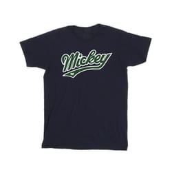 Disney Mens Mickey Mouse Bold T-Shirt - S, Navy Blue