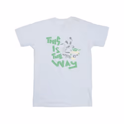 Star Wars Mens The Mandalorian This Is The Way Duo T-Shirt - XL, White