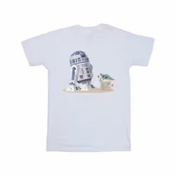 Star Wars Boys The Mandalorian R2D2 And Grogu T-Shirt - 3-4 Years, White