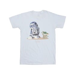 Star Wars Boys The Mandalorian R2D2 And Grogu T-Shirt - 3-4 Years, White