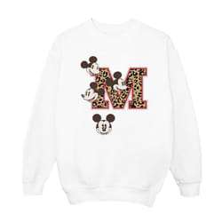 Disney Womens/Ladies Mickey Mouse M Faces Sweatshirt - S, White