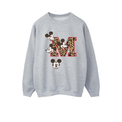 Disney Womens/Ladies Mickey Mouse M Faces Sweatshirt - S, Sports Grey