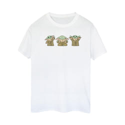 Star Wars Womens/Ladies The Mandalorian Grogu Poses Cotton Boyfriend T-Shirt - M, White