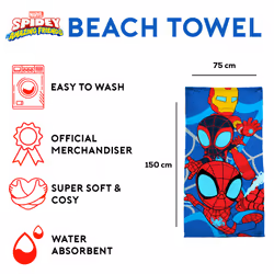 Marvel Spidey Towel 100% Cotton, 140x70cm