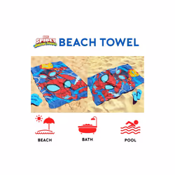 Marvel Spidey Towel 100% Cotton, 140x70cm