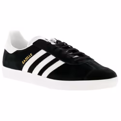 ) Adidas Originals gazelle leather mens trainers black - 9.5 (Adults'