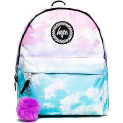 Hype Cloud Fade Backpack Bag with Pom Pom Multi