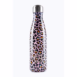 HYPE METAL DISCO LEOPARD WATER BOTTLE - 500ML
