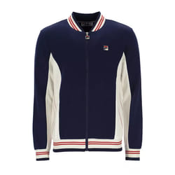 Fila Settanta Retro Baseball Track Top Jacket - NAVY/GARDENIA , SMALL