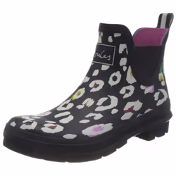 Joules Women 's Wellibob Rain Boot  Navy Leopard  6